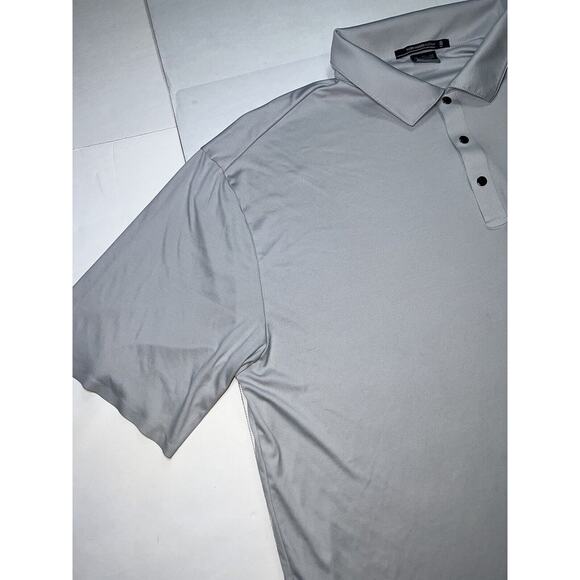 Tiger Woods Platinum Polo Shirt Mens Size XXL Gray Dri-Fit Golf Snap Button READ - Picture 2 of 16